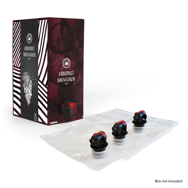Liquibox 3L Wine Bag with Liqui-Sure Dispensing Tap for Bag-in-box